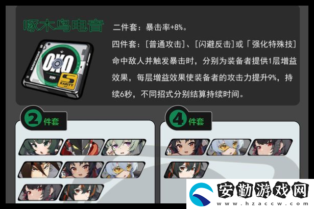 絕區(qū)零啄木鳥(niǎo)二件套怎么搭配